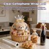 Clear Cellophane Wrap Roll 31.5" Wide x 220 Ft Long, 3 Mil Thick Plastic Wrapping Paper for Gift Baskets Heavy-duty Transparent Cellophane Wrap Sheets for Flower Bouquets, Arts & Crafts Food Safe, 2 view 3