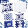 Yinder 24 Packs 960 Sheets Tissue Cube Car Facial Boxes Disposable Facial Travel Tissues Holder for Car 2 Ply 40 Sheets for Household Kitchen School Bathroom (Retro) view 3