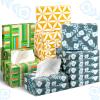 Yinder 24 Packs 960 Sheets Tissue Cube Car Facial Boxes Disposable Facial Travel Tissues Holder Soft Watercolor Boxes 2 Ply 40 Sheets for Wedding Household Car Kitchen Bathroom(Simple) view 1
