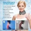 Neck Ice Pack Wrap,Cervical Ice Pack,Cold Compress Ice Packs for Injuries Reusable Cold & Hot Therapy Adjustable Flexible Gel Migraine Ice Head Wrap for Neck Pressure (Grey) view 2