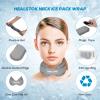 Neck Ice Pack Wrap,Cervical Ice Pack,Cold Compress Ice Packs for Injuries Reusable Cold & Hot Therapy Adjustable Flexible Gel Migraine Ice Head Wrap for Neck Pressure (Grey) view 4