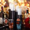 Patelai 100 Pcs Black Plastic Cups 12 oz Black Rimmed Plastic Cups Heavy Duty Disposable Wine Glasses Clear Cocktail Glasses Drinking Tumblers for Party Wedding Christmas Birthday view 4