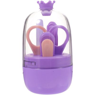 FRCOLOR 1set Nail Clippers Set Safe and Gentle Boy Girl Nail Trimmer Kit Adorable Storage Case for Newborn Care for Showers and Travel Grooming Essentials