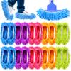 20PCS Mop Socks for Floor Cleaning, Washable Reusable Mop Shoes, Microfiber Shoes Cover Cleaning Slippers, Multi Function Soft Dusting Slippers for Women Men House Office Bathroom Kitchen view 1