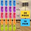 20PCS Mop Socks for Floor Cleaning, Washable Reusable Mop Shoes, Microfiber Shoes Cover Cleaning Slippers, Multi Function Soft Dusting Slippers for Women Men House Office Bathroom Kitchen view 2