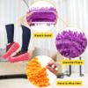 20PCS Mop Socks for Floor Cleaning, Washable Reusable Mop Shoes, Microfiber Shoes Cover Cleaning Slippers, Multi Function Soft Dusting Slippers for Women Men House Office Bathroom Kitchen view 4