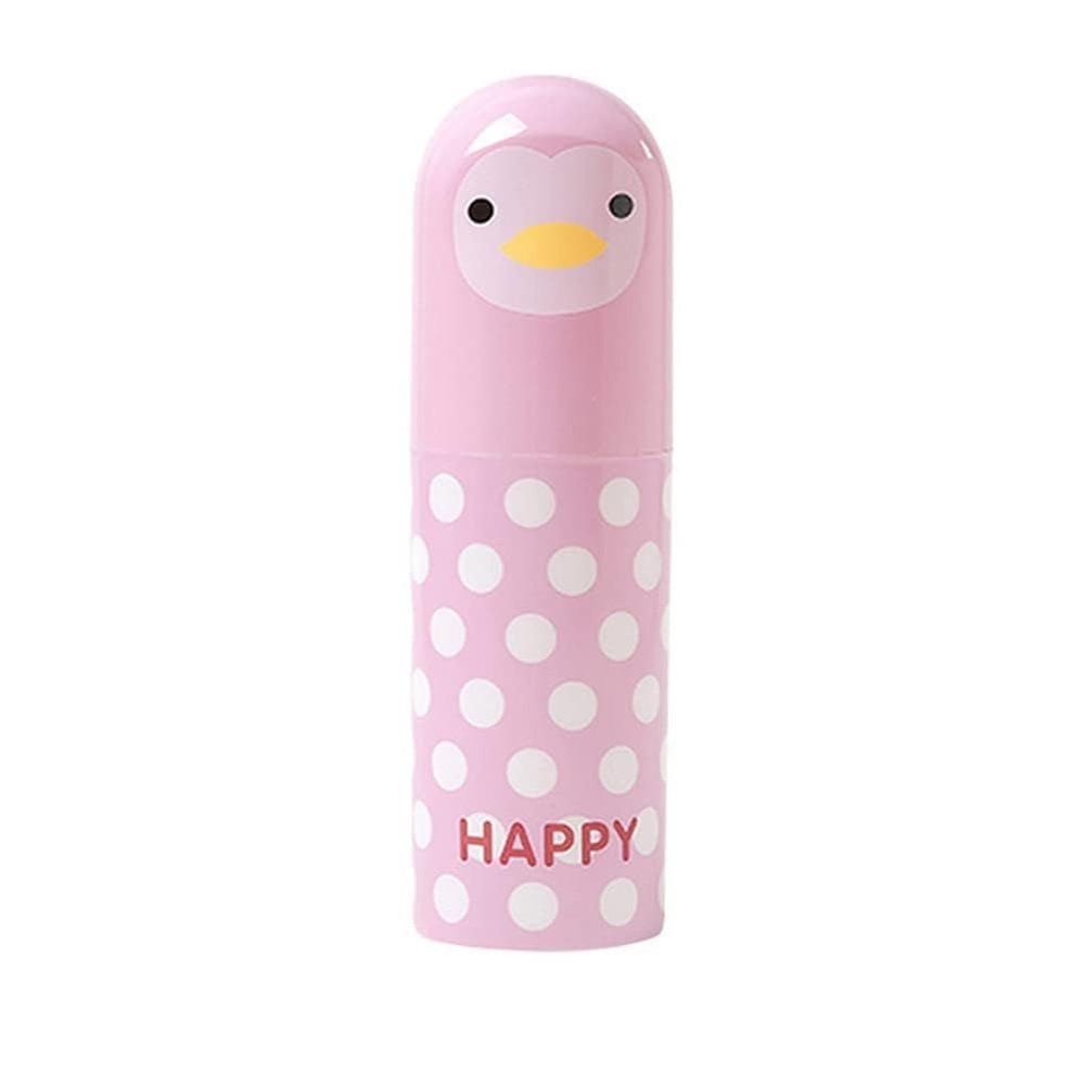 Cyrank Toothbrush Travel Case for Toothbrush, Cute Portable Toothbrush Holder Toothbrush Cup Reusable Plastic Toothbrush Holder with Cover for Traveling, Camping, Home, School, Business(Pink)