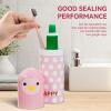 Cyrank Toothbrush Travel Case for Toothbrush, Cute Portable Toothbrush Holder Toothbrush Cup Reusable Plastic Toothbrush Holder with Cover for Traveling, Camping, Home, School, Business(Pink) view 4