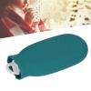 550ml Hot Water Bag for Hot and Cold Compress, Silicone Plush Hot Water Bottle with Knitted Cover, Cute Cartoon Explosion Proof Leakproof(Green), Hot Water Bag Hot Water Bottle Silicone Hot Water view 3