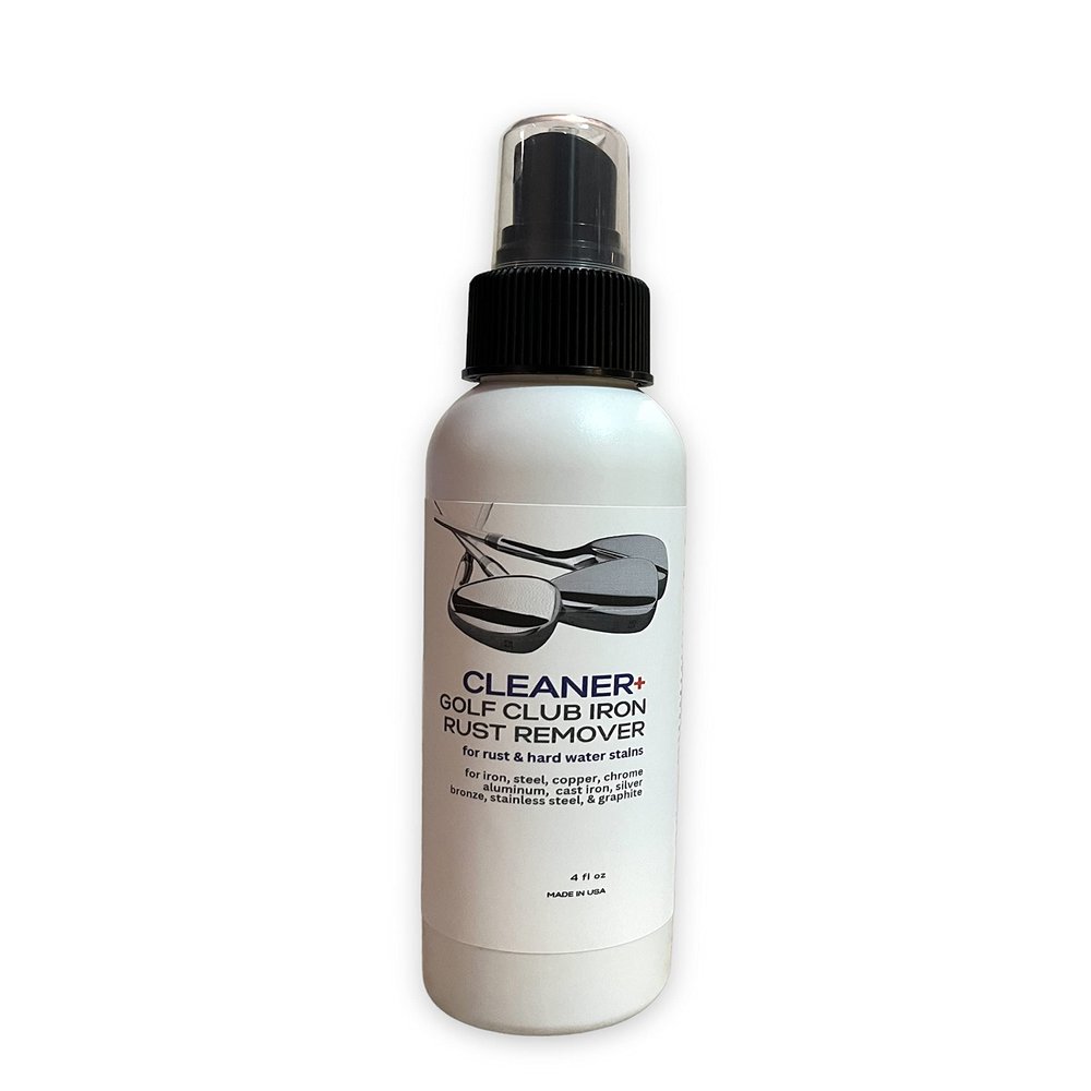 Cleaner+ Golf Club Iron Rust Remover | Golf Pro's Choice Cleaner | Polishes & Removes Rust | 4oz Spray Made in USA