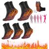 5/6 Pair AFIZ Tourmaline Slimming Health Sock, AFIZ Tourmaline Acupressure Self-Heating Shaping Socks, Massage Socks, Warm Heated Socks for Winter (5 Pairs of Black) view 1