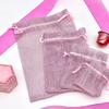TheDisplayGuys - 96-Pack Striped Weave Organza Gift Bags with Drawstrings - Small 3" x 4" - Pink - for Party Favors, Samples,Treats view 4