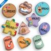 2023 iRead Kids Reading Library Program Find Your Voice Angela Dominquez Illustrated Reading Brag Tag Value Pack: 100 Tags (10 Tags per Design) + 150 USA-Made Hypoallergenic Aluminum Safety Chains. view 2