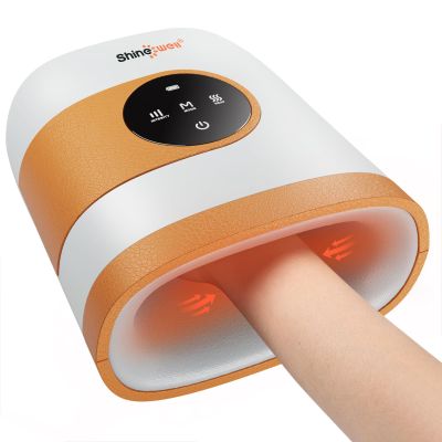 SHINE WELL Hand Massager - Cordless Hand Massager with Heat and Compression for Arthritis and Carpal Tunnel - Muscles Pain Relief from Wrist to Palm and Finger, Gifts for Women