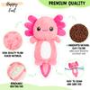 Axolotl Microwavable Unscented Heating Pad for Women and Kids- Cute Soft Cozy Pillow Plush Heatable Warm Stuffed Animals - Kawaii Hot and Cold Plushie Food Toy - Axolotl Gifts for Girls and Boys view 3