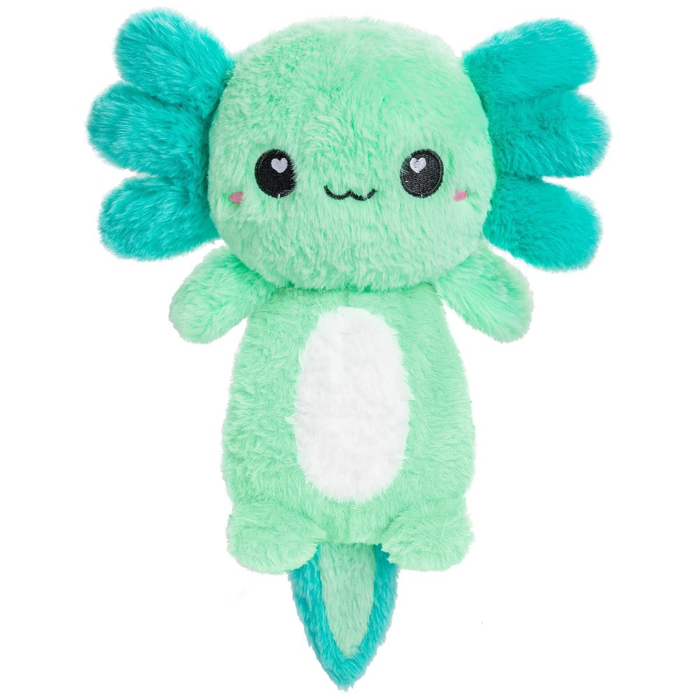 Axolotl Microwavable Unscented Heating Pad for Women and Kids- Cute Soft Cozy Pillow Plush Heatable Warm Stuffed Animals - Kawaii Hot and Cold Plushie Food Toy - Axolotl Gifts for Girls and Boys Mint