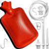 2 Quart Home Enema Bag Kit with Hose Tips and Water Flow Clamp - Colon Cleansing Enema Bag (Red) view 1