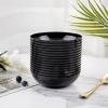 bUCLA 50Pack Black Plastic Bowls - 10oz Disposable Black Plastic Salsa/Serving Bowls - Ideal for Party & New Year view 3