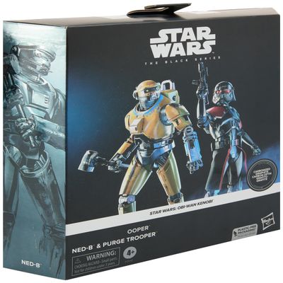 Star Wars Black Series NED-B & Purge Trooper, Star Wars: OBI-Wan Kenobi, 6 inch (15 cm) Size Action Figure, Carbonized, Set of 2, Ages 4 and Up F7012 Authentic Product