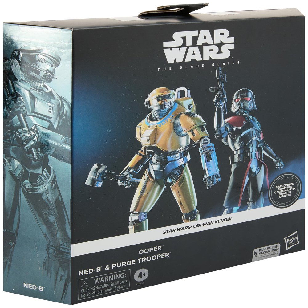 Star Wars Black Series NED-B & Purge Trooper, Star Wars: OBI-Wan Kenobi, 6 inch (15 cm) Size Action Figure, Carbonized, Set of 2, Ages 4 and Up F7012 Authentic Product