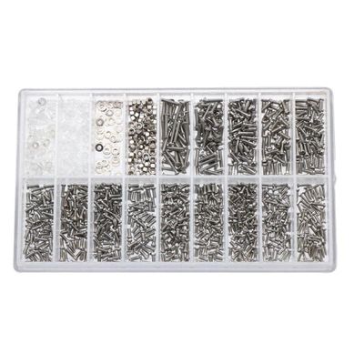 TECKEEN 10000PCS Stainless Steel Micro Glasses Sunglass Watch Spectacles Phone Tablet Tiny Screws Nuts Screwdriver Set Kits Repair Tool