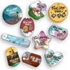2023 iRead Kids Reading Library Program Find Your Voice Hannah Templer Illustrated Reading Brag Tag Value Pack: 500 Tags (50 Tags per Design). view 1