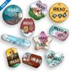 2023 iRead Kids Reading Library Program Find Your Voice Hannah Templer Illustrated Reading Brag Tag Value Pack: 500 Tags (50 Tags per Design). view 2