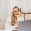 2 Pack Trendy TR90 Oversized Spring Hinges Blue Light Reading Glasses Women,Stylish Square Cat Eye Glasses Lightweight (black/clear, 2.75, multiplier_x) view 4