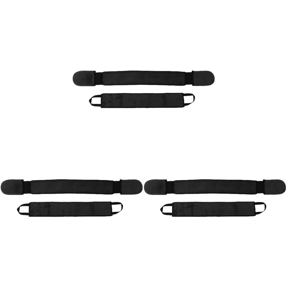 Zerodeko 6pcs Tanning Back Lotion Applicator Strip Self Tanning Lotion Applicator Bands for Easy Application of Oil Body and Sunscreen Velour Material