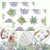 Geyee 50 Packs Tissue Travel Size Facial Paper Napkins Travel Packs Disposable Pocket Tissues for Wedding Guest Traveling School Purse Home Supplies, 500 Sheets 3 Ply(Succulent) view 3