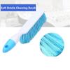 Jilukibo 2 Pack Soft Bristle Bed Sheets Sweeping Cleaning Brush with Plastic Handle, Blue, Rose Red view 4