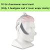 Replacement Headgear Strap for Nasal Dreamwear, Premium Stable Material Supplies Adjustable Fit Design Included 1 Strap + 2 Strap Covers to Reduce Red Face Pressure view 2