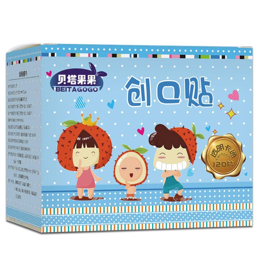120PCS Cute Cartoon Bandages Adhesive Bandages Waterproof Stickers with Different Patterns