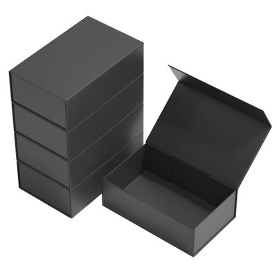 Gift Boxes Black with Magnetic Closure Lid 12" X 6" X 4" Gift Boxes for Presents,Luxury for Gift Packaging, Bridesmaid Gifts Box,Birthday Gift Box,Christmas Gift Box(5PCS)
