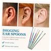 Healifty 1set Stainless Steel Ear Picks Set Portable Earpicks for Earwax Removal Ergonomic Design Spiral Shape for Gentle Cleaning Family Essential Ear Care Tool view 4