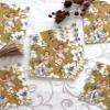 AM Dcor 20 Count 3-Ply Luncheon Paper Napkins for Holiday Dinner Party Decorative Decoupage - 13" x 13" (Unfolded) (Angels in Gold) view 2