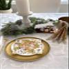 AM Dcor 20 Count 3-Ply Luncheon Paper Napkins for Holiday Dinner Party Decorative Decoupage - 13" x 13" (Unfolded) (Angels in Gold) view 4