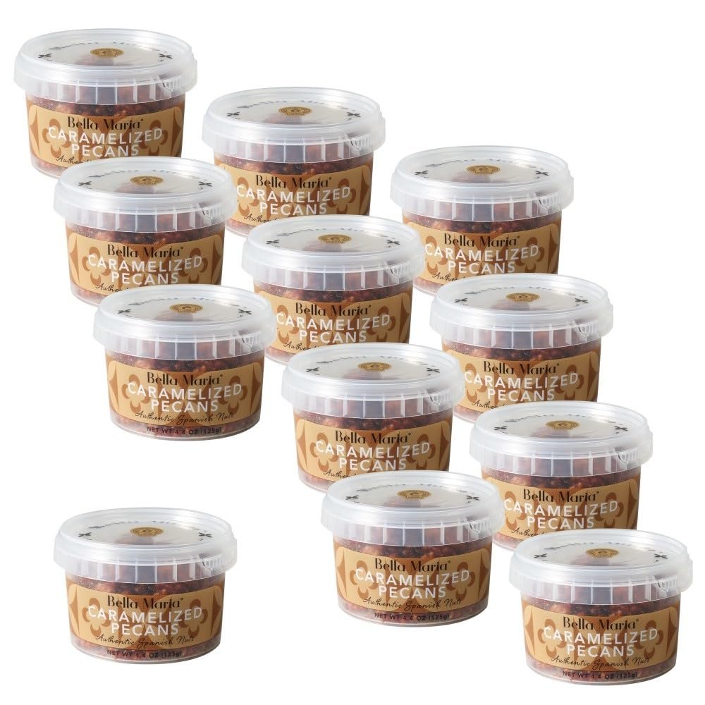 Bella Maria Caramelized Pecans,12 Pack, 4.4 oz, Selected by Jos Andrs