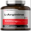 Horbach L Arginine 1000mg Capsules | 150 Powder Pills | Free Form | Non-GMO & Gluten Free Supplement view 1