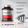Horbach L Arginine 1000mg Capsules | 150 Powder Pills | Free Form | Non-GMO & Gluten Free Supplement view 3