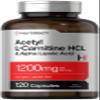 Horbach Acetyl L Carnitine HCL & Alpha Lipoic Acid 1200mg | 120 Capsules | ALC ALA Complex | Non-GMO & Gluten Free Supplement view 1
