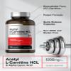 Horbach Acetyl L Carnitine HCL & Alpha Lipoic Acid 1200mg | 120 Capsules | ALC ALA Complex | Non-GMO & Gluten Free Supplement view 3