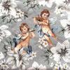 AM Dcor 20 Count 3-Ply Luncheon Paper Napkins for Holiday Dinner Party Decorative Decoupage - 13" x 13" (Unfolded) (Angels in Silver) view 1