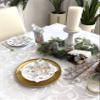 AM Dcor 20 Count 3-Ply Luncheon Paper Napkins for Holiday Dinner Party Decorative Decoupage - 13" x 13" (Unfolded) (Angels in Silver) view 4