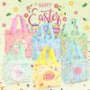 12PCS Happy Easter Egg Hunt Bags Easter Bunny Carrot Chick Egg Gift Bags with Handles, Easter Treat Bags, Easter Party Supplies , 8.37.95.9inch view 4