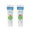 Dr. Brown's Fluoride-Free Baby Toothpaste, Infant and Toddler Oral Care, 1.4oz/40g, 0-3 Years, Strawberry/Apple Pear, 2-Pack view 1