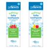Dr. Brown's Fluoride-Free Baby Toothpaste, Infant and Toddler Oral Care, 1.4oz/40g, 0-3 Years, Strawberry/Apple Pear, 2-Pack view 2