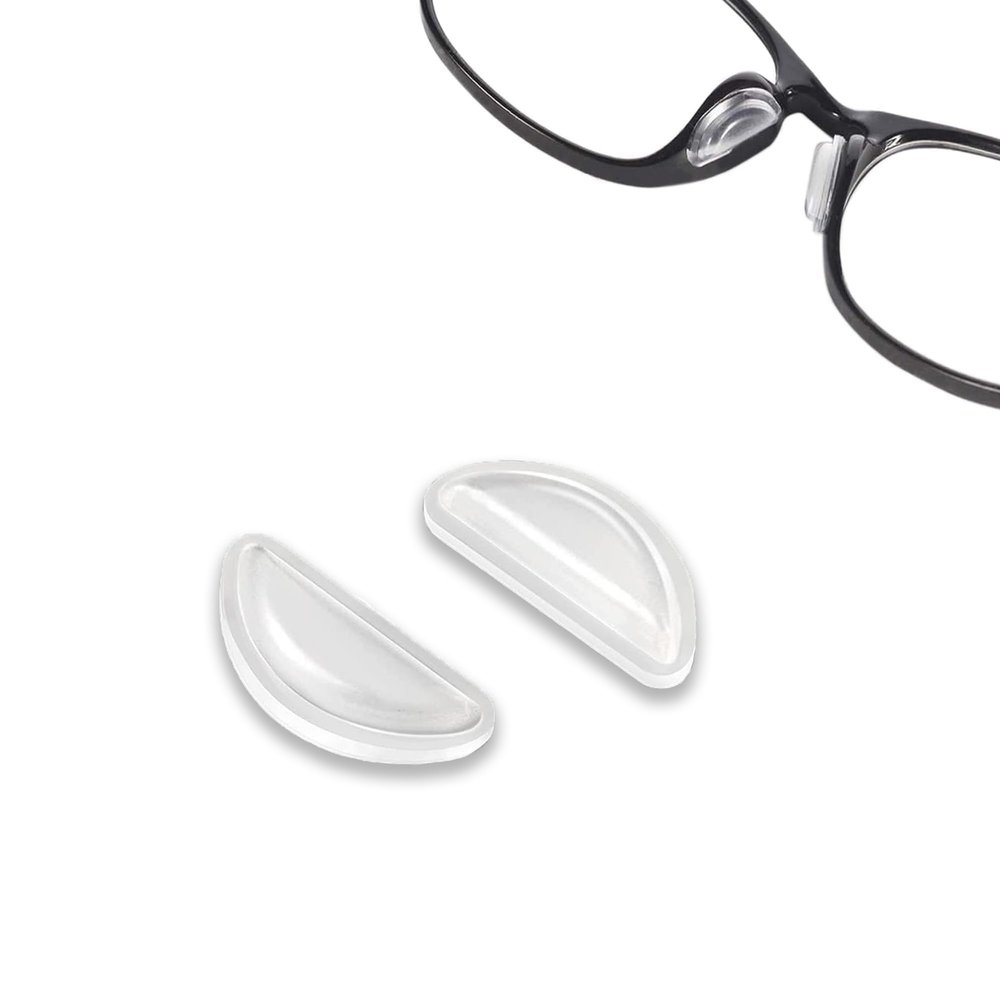 PIPJOY Eyeglass Nose Pad, Adhesive Anti-Slip Nose Pads, Soft Silicone Nose Pad Cushion for Glasses, Eyeglasses, Sunglasses (10 Clear Pairs)