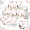 Geelin 100 Pack Wedding Facial Tissues Items Welcome Bags Pocket Tissues Mini Travel Size Favors for Guests Happy Tears for Wedding Party Ceremony Graduation(Flower Style) view 1