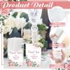 Geelin 100 Pack Wedding Facial Tissues Items Welcome Bags Pocket Tissues Mini Travel Size Favors for Guests Happy Tears for Wedding Party Ceremony Graduation(Flower Style) view 3